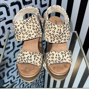 Toms Leopard Print Sandals